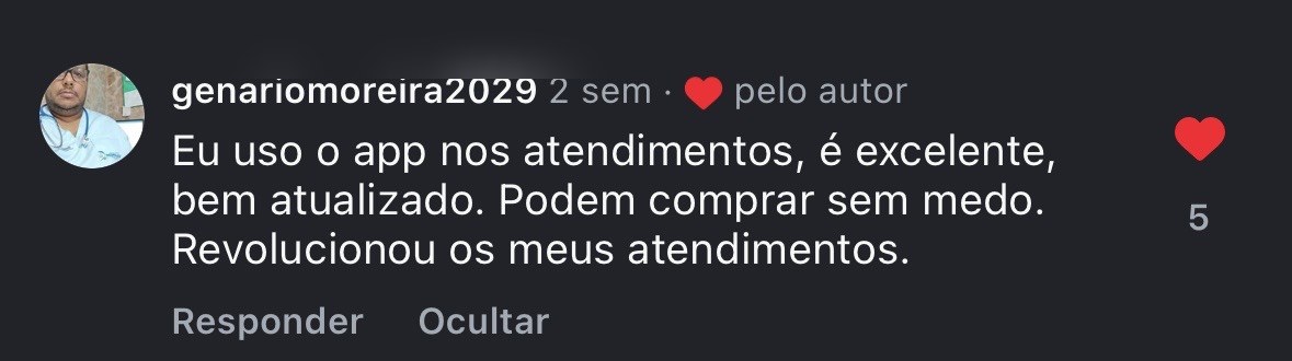 Depoimento — uso o app nos atendimentos, revolucionou